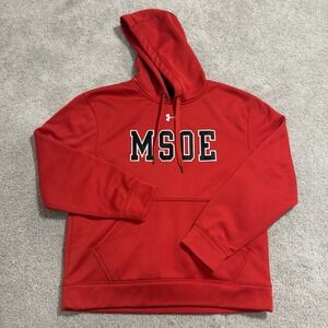 Under Armour Milwaukee School of Engineering MSOE Hoodie Mens S Red Sweatshirt